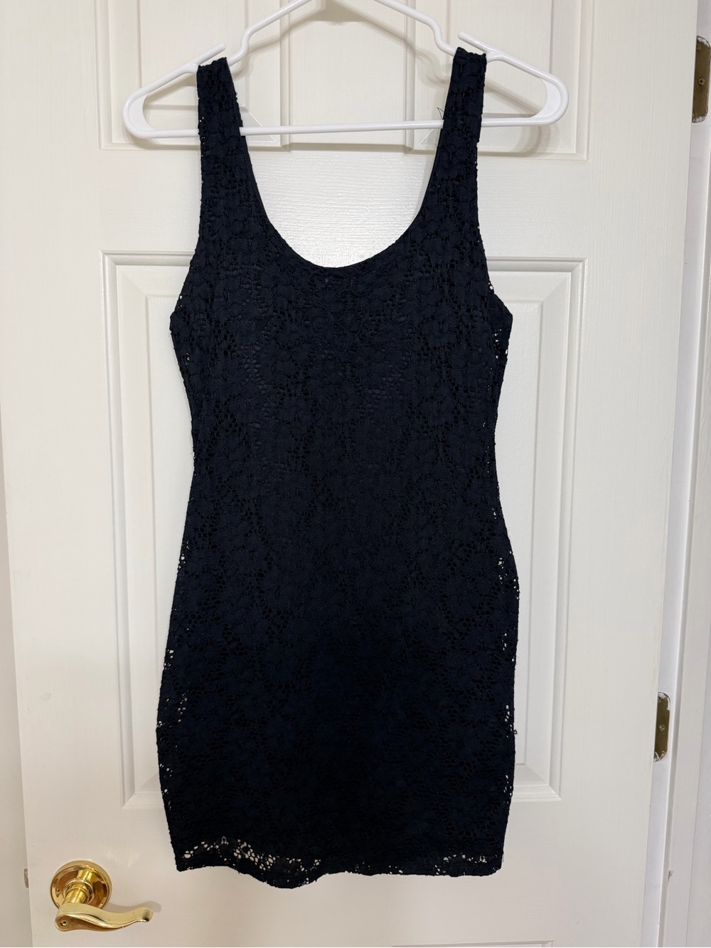 Ambiance Black Lace Bodycon Mini Dress